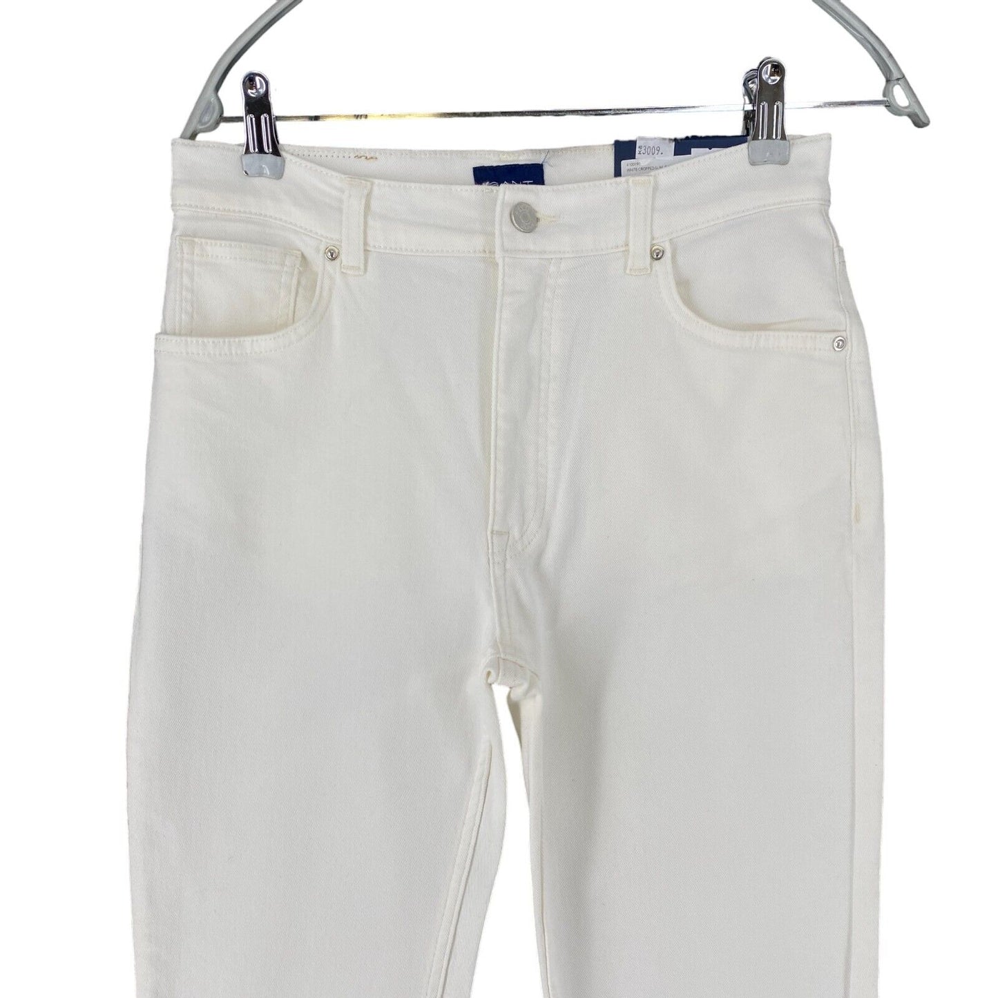 GANT Women White Slim Fit Cropped Jeans W29 L28