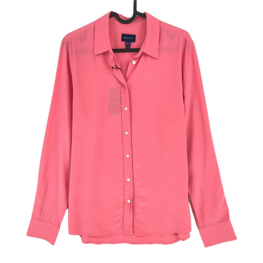 GANT Pink Solid Crepe Shirt Size EU 36 UK 8 US 6