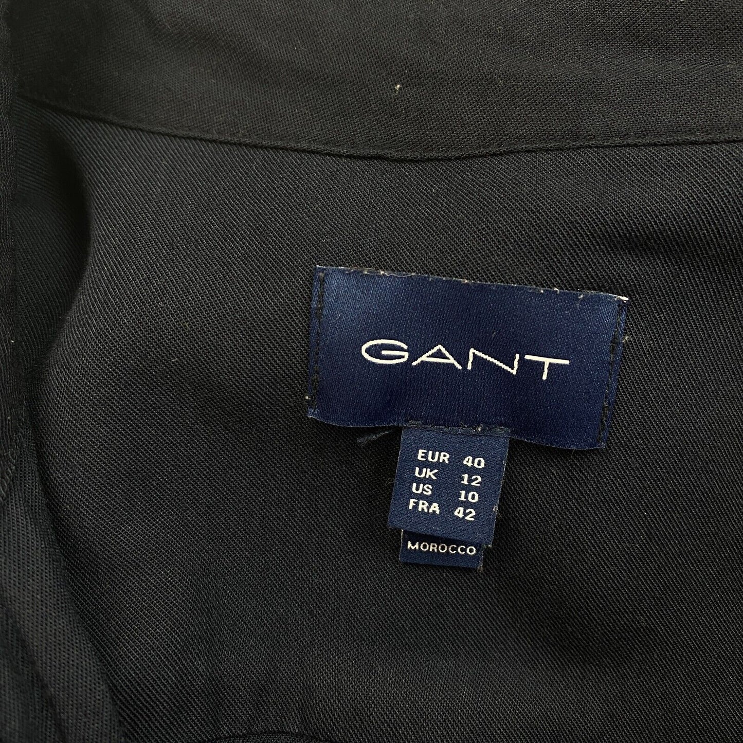 GANT Marineblaues Hemdblusenkleid in A-Linie, Größe EU 40, UK 12, US 10