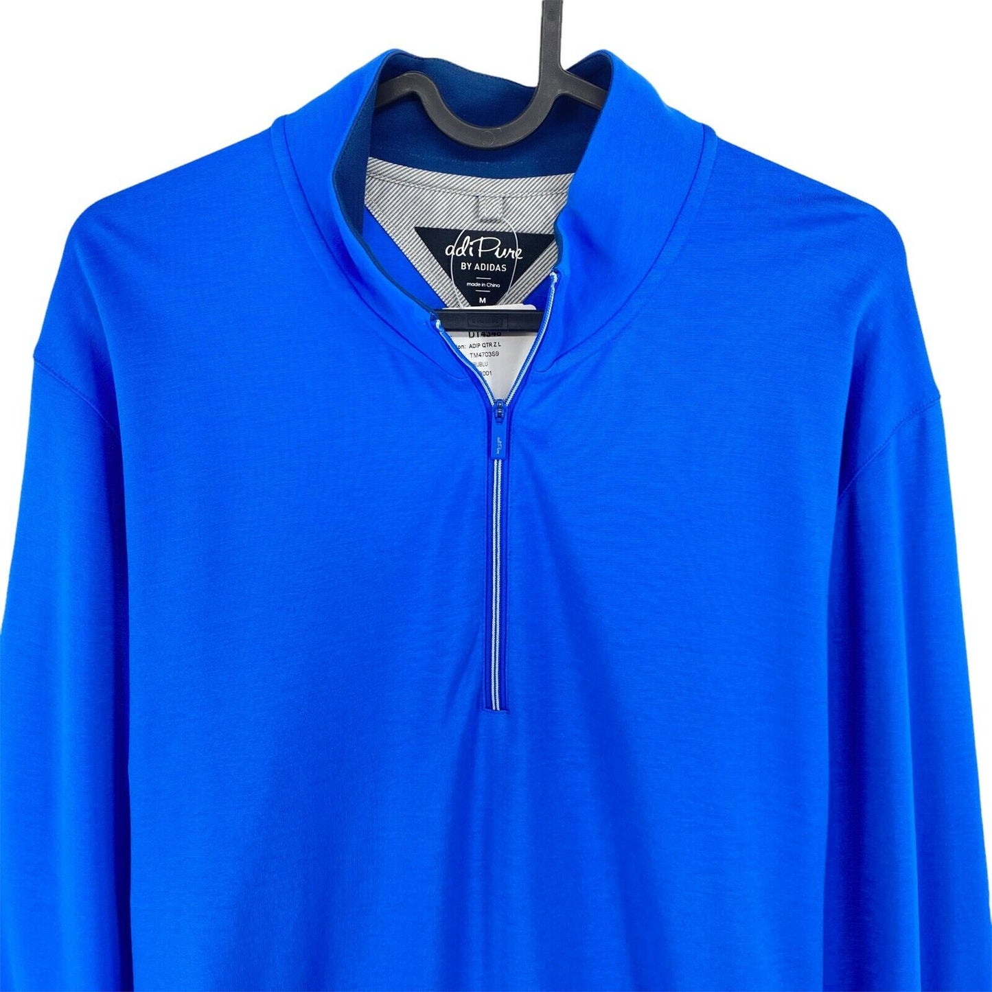 Adidas Adipure Golf Blau Half Zip Pullover Pullover Größe M