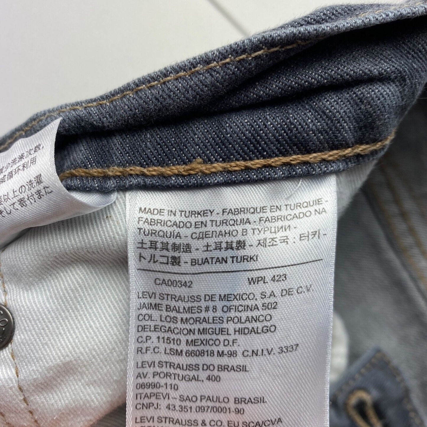 Levi's 511 – Stretch-Jeans in Slim Fit, Grau, Größe W31 L32