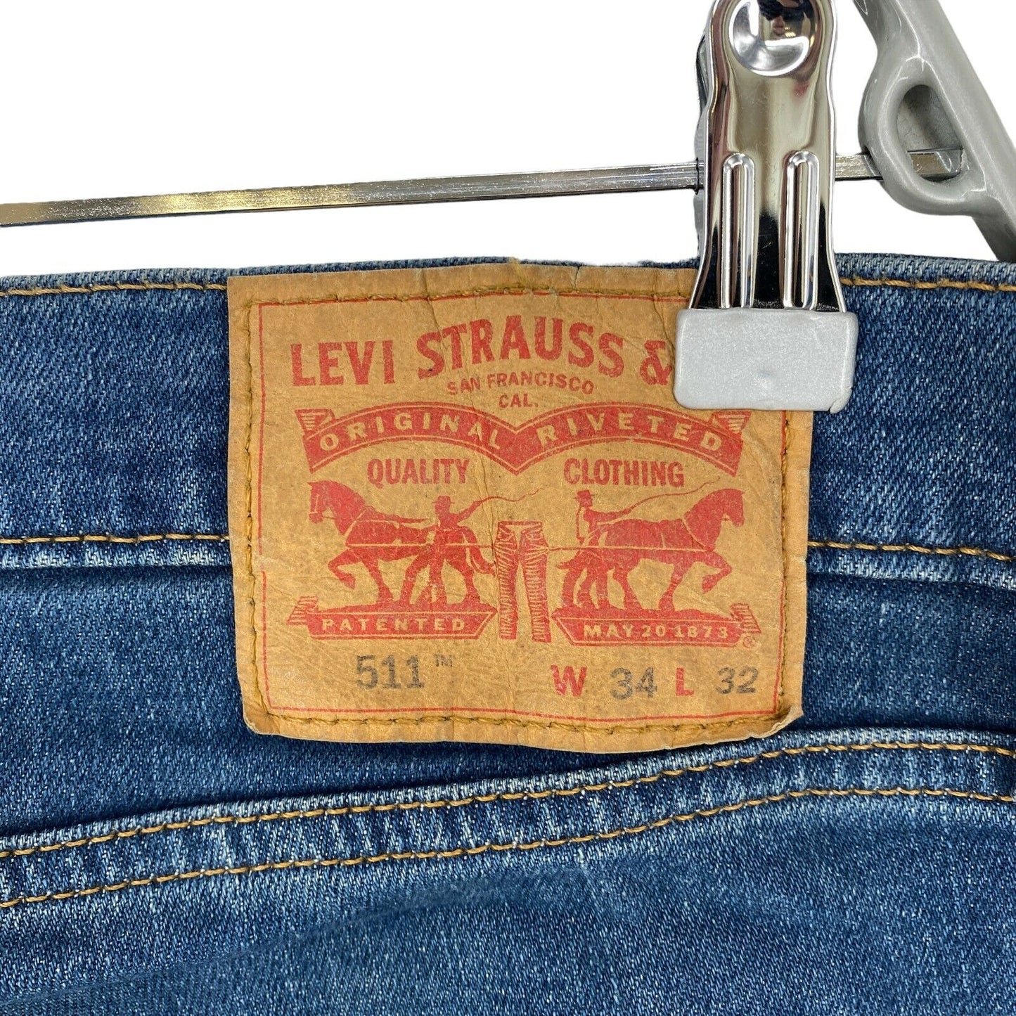 Levi's 511 Blue Stretch Slim Fit Jeans W34 L32