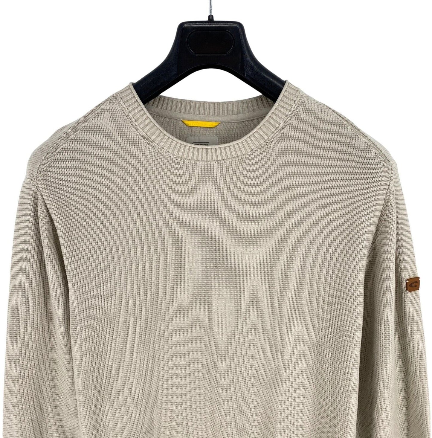 CAMEL ACTIVE Men Dark Beige Crew Neck Sweater Jumper Size XL