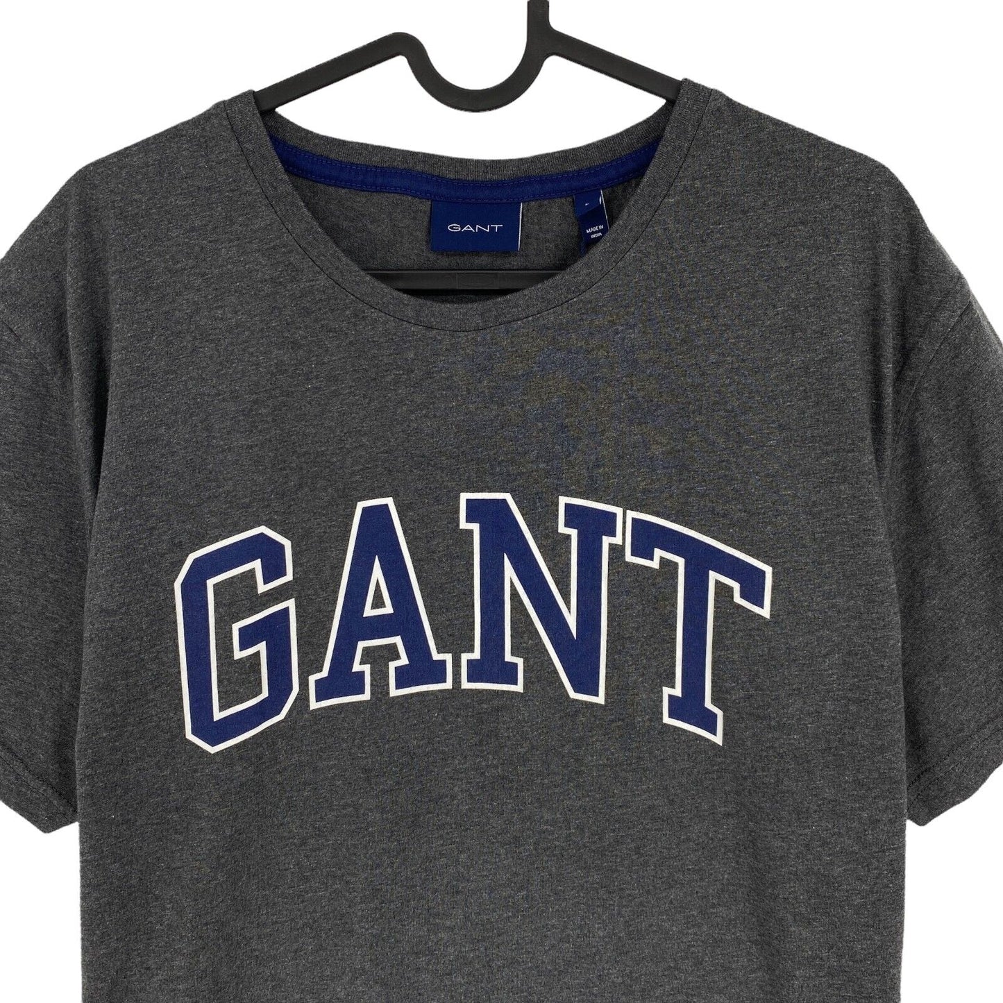 GANT Dark Grey Arch Outline Crew Neck T Shirt Size L