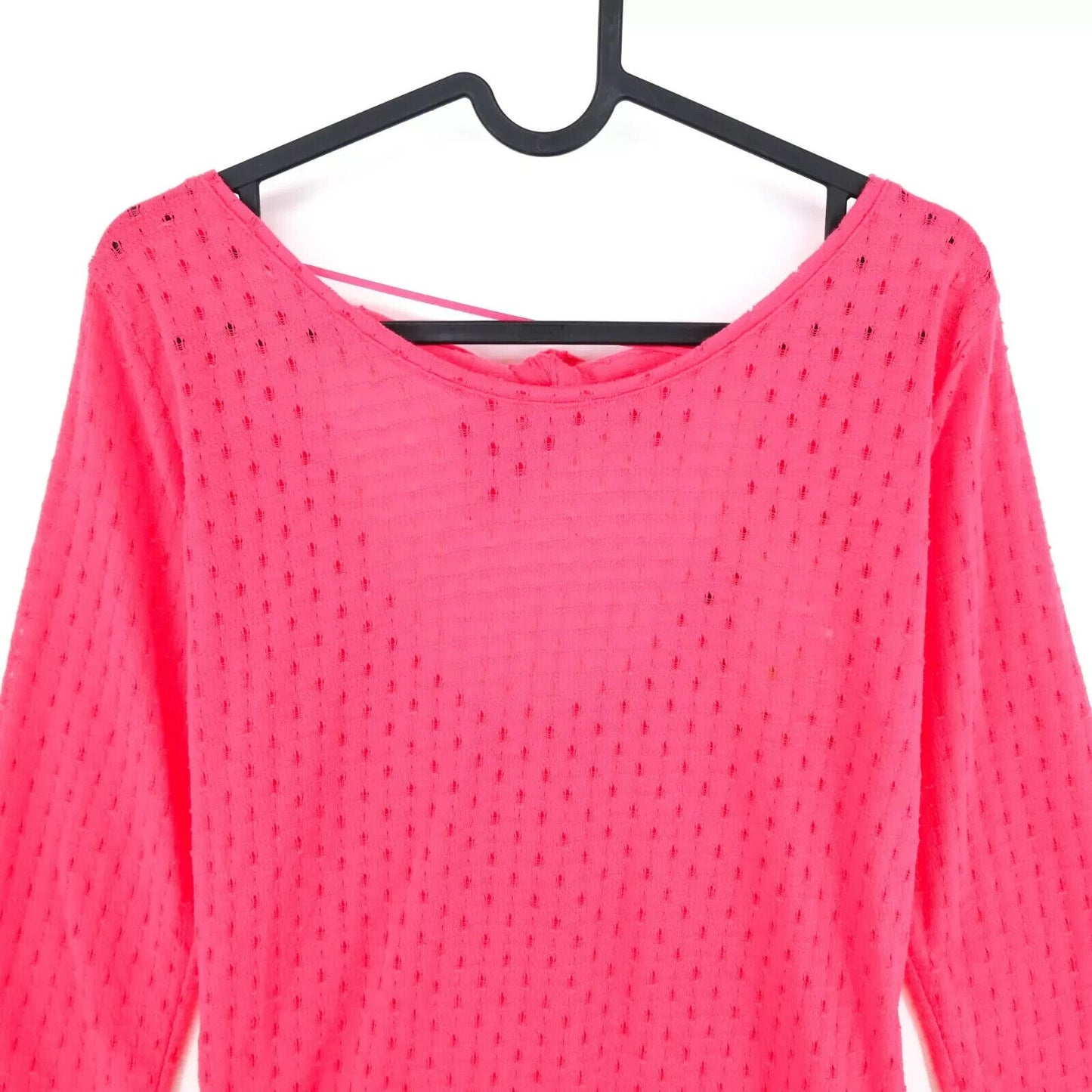 BONOBO Pink Long Sleeves Crew Neck Top Blouse T shirt Size XL