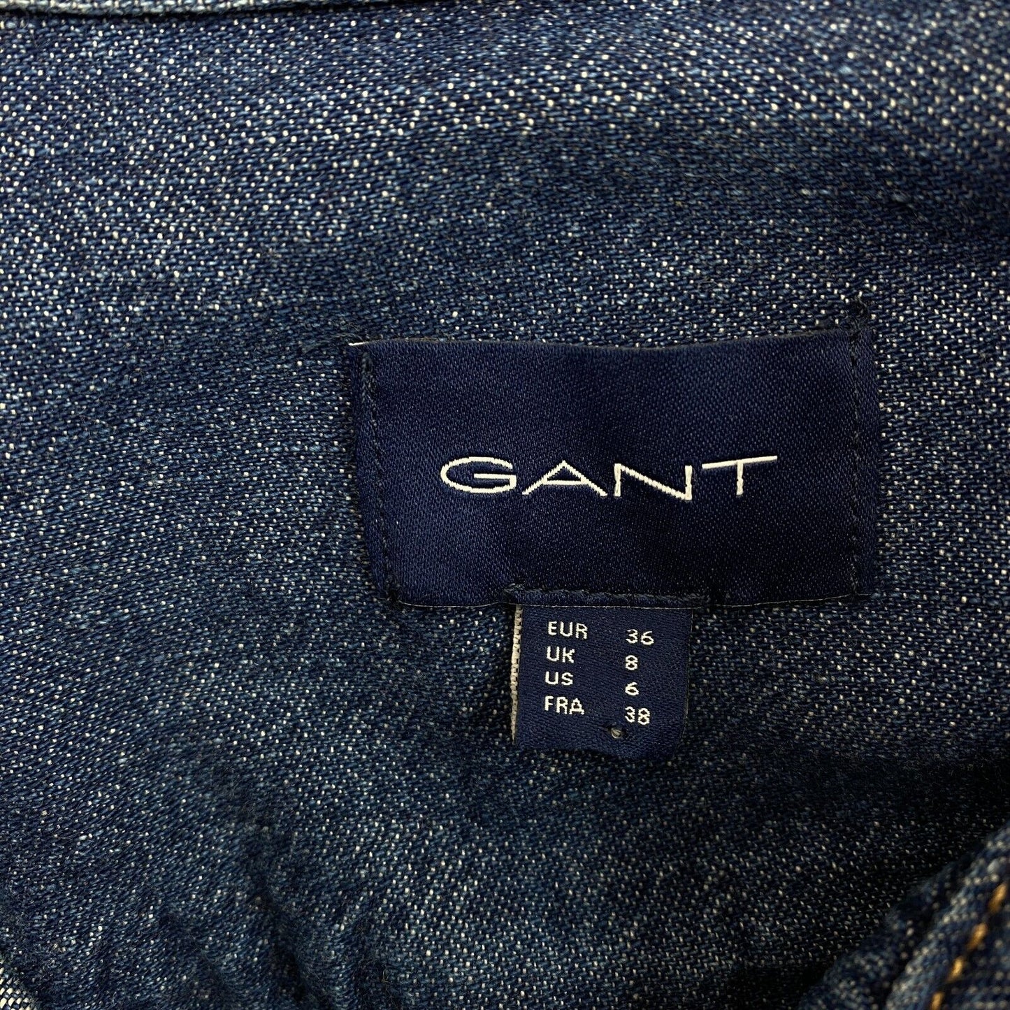 GANT Chemise en jean régulière bleu marine Taille EU 36 UK 8 US 6