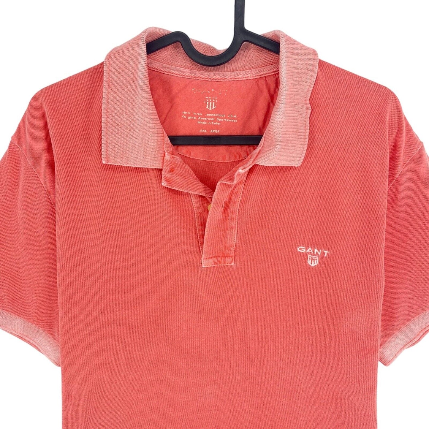 GANT Pink Sun Faded Piqué Rugger Poloshirt Größe L