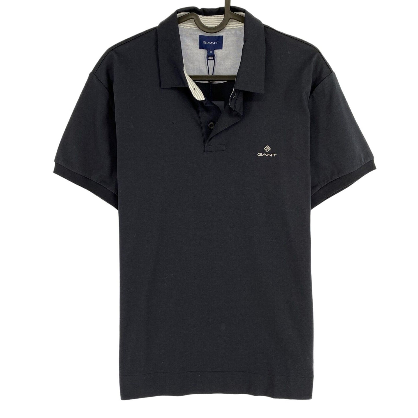 GANT Navy Blue Mercerized Jersey Rugger Polo Shirt Size M