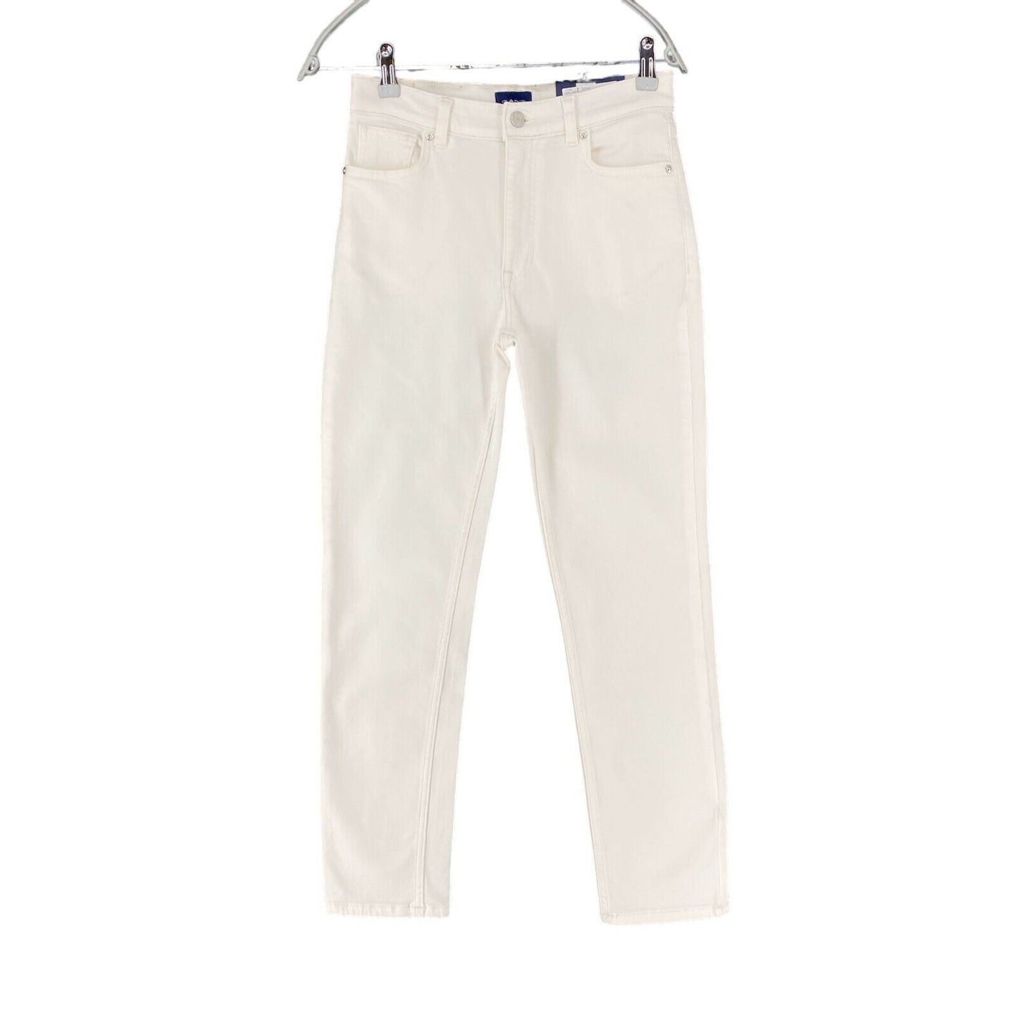 GANT Women White Slim Fit Cropped Jeans W26 L28