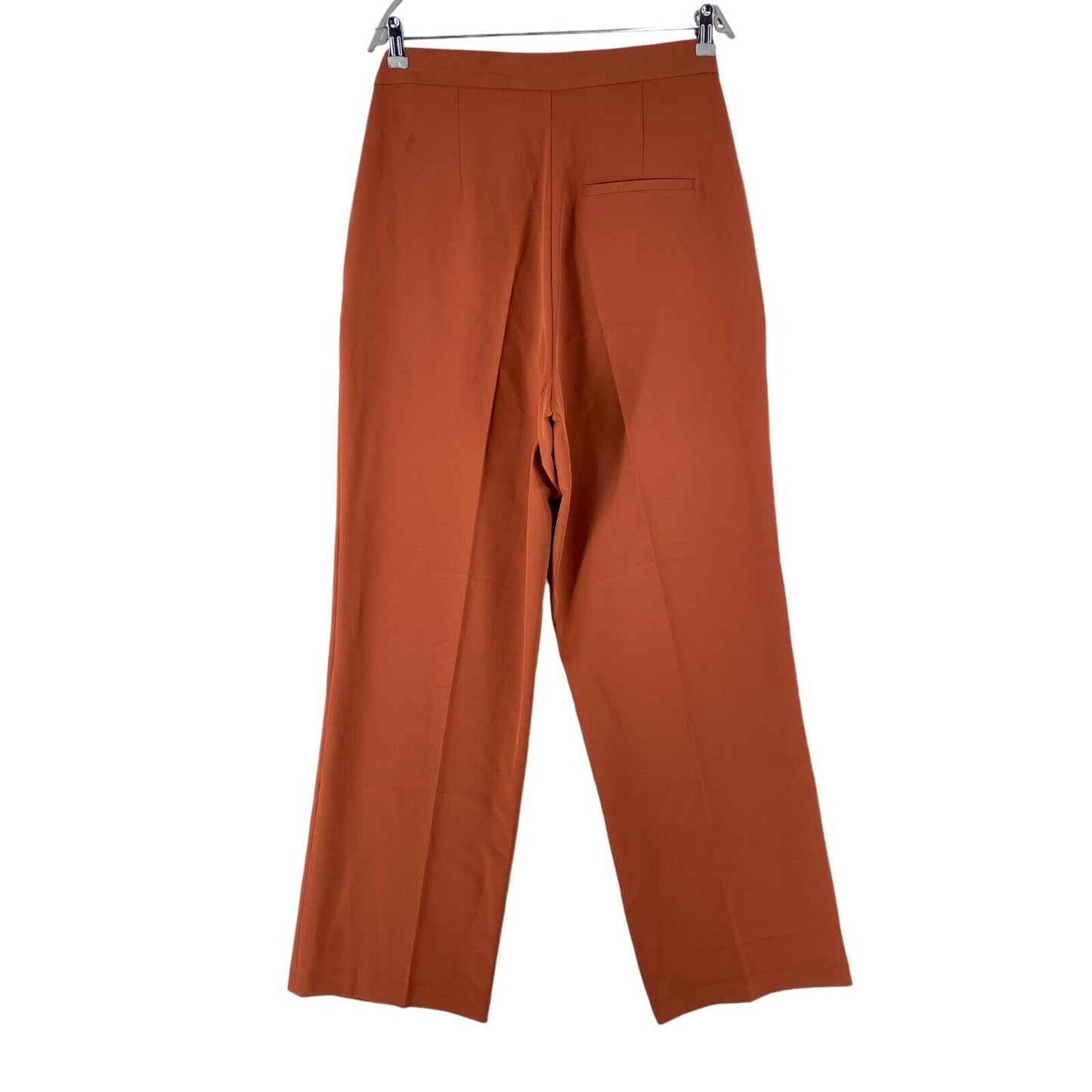 4 Funky Flavours Women Dark Orange Regular Straight Fit Trousers XXL 2XL W34