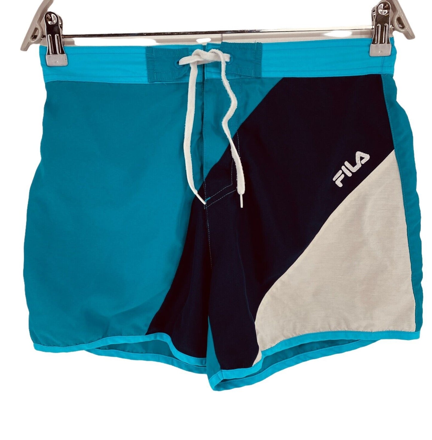 FILA Short de sport en coton mélangé bleu Taille S