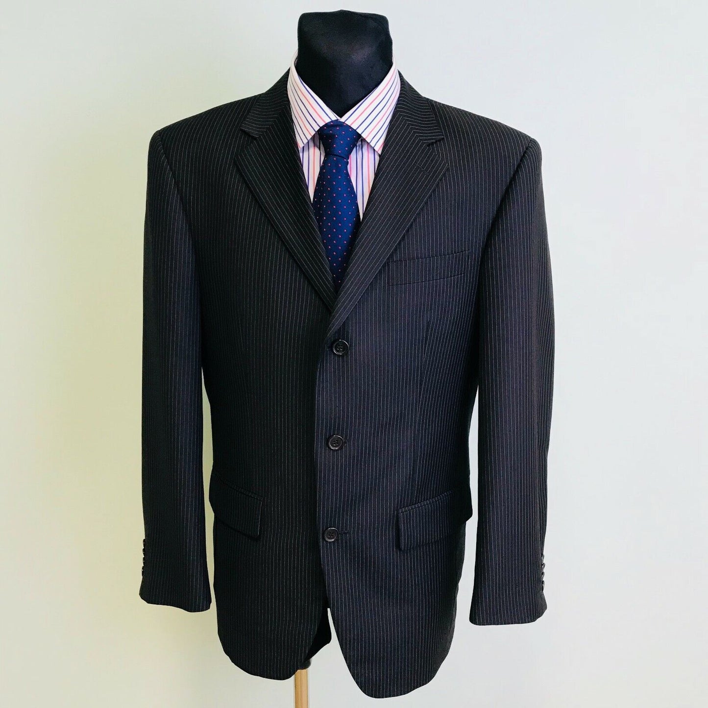 Henry Morell Wool Blend Grey Blazer Jacket Size EUR 48 US UK 38