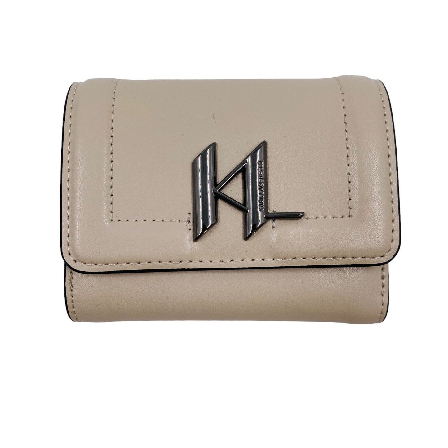 Karl Lagerfeld Beige Women 100% Cow Leather Wallet