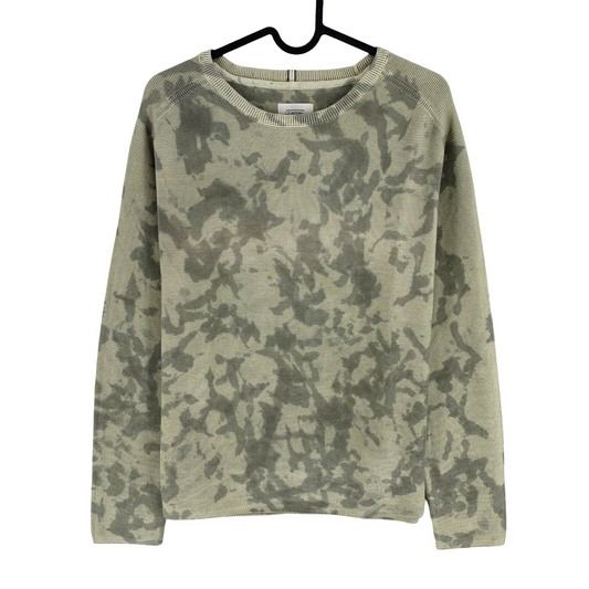 Camel Active Women Green Camouflage Print Crew Neck Sweater Jumper Size M