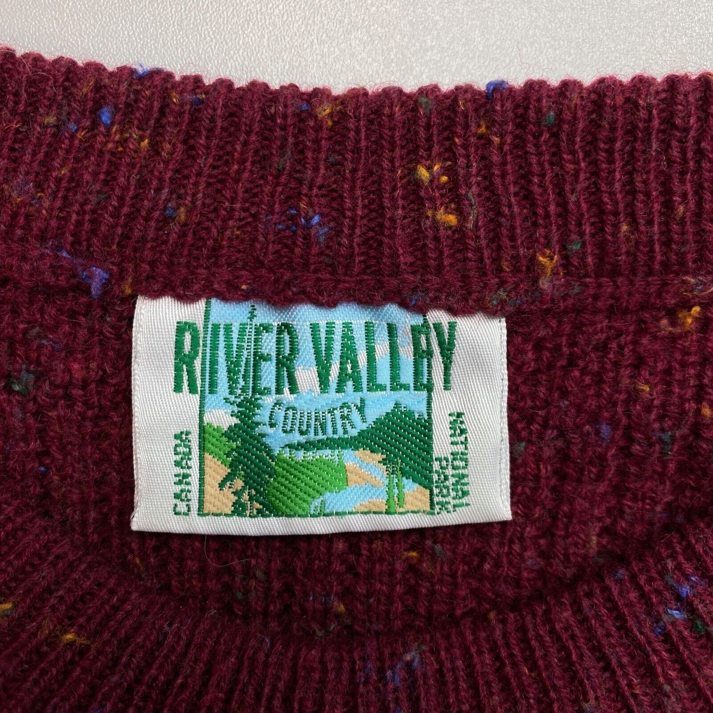 Cosby Vintage Retro 90s River Valley Sweater Pullover Size EU 52 UK/US 42