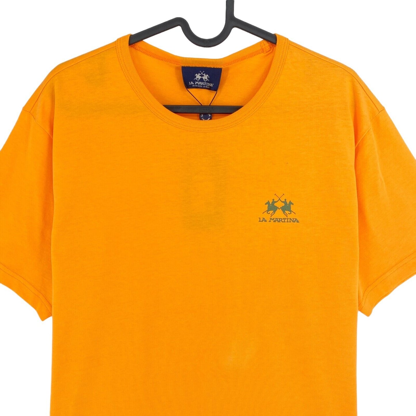 LA MARTINA Orange Jersey T-Shirt mit Rundhalsausschnitt, Größe XL