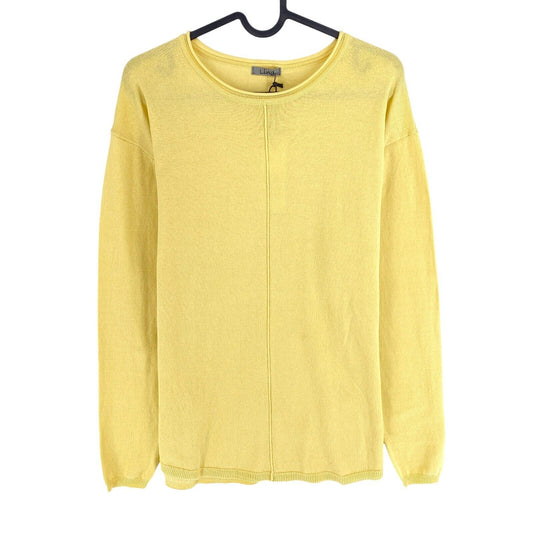 LIND Women Yellow RITA Crew Neck Jumper Sweater Size L