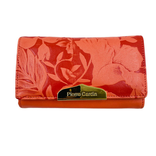 Pierre Cardin Women Pink Floral Eco Leather Wallet