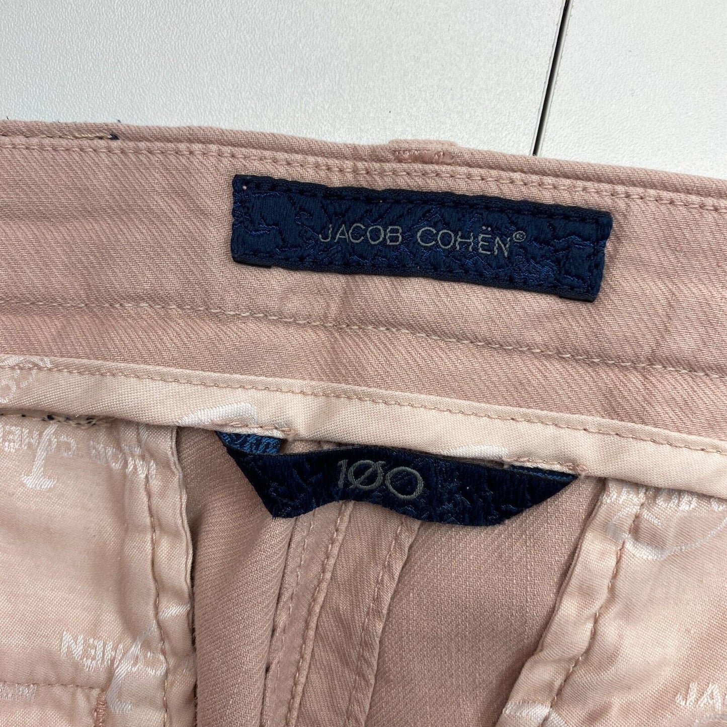 JACOB COHEN Women M7207 Dusty Pink Skinny  Chino Pants Trousers Size W28 L30