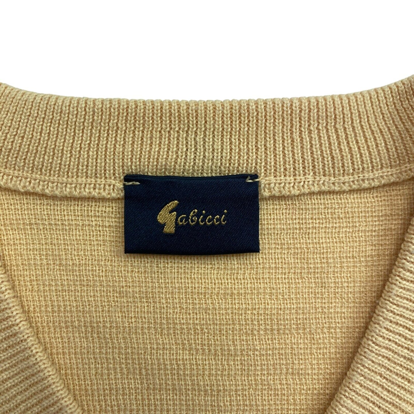 Cosby Vintage Retro 90s GABICCI Yellow Sweater Pullover Size M