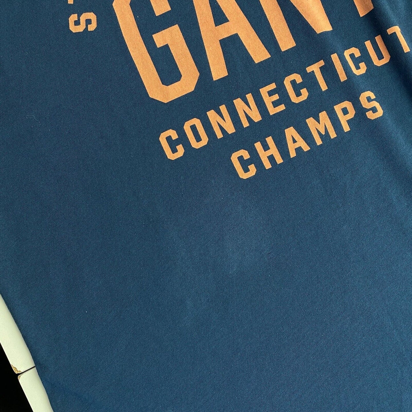 GANT Dark Blue Summer Graphic Crew Neck T-Shirt Size L