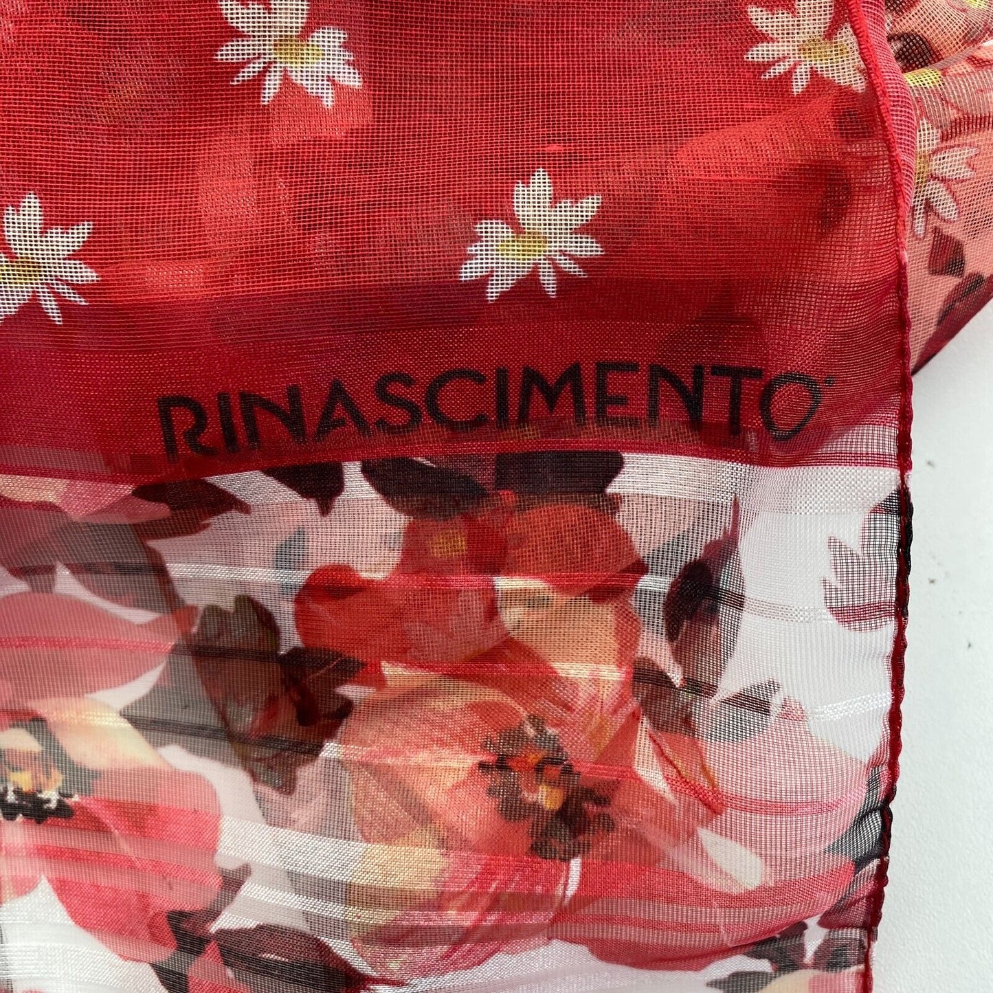 RINASCIMENTO Women Red Floral Scarf One Size