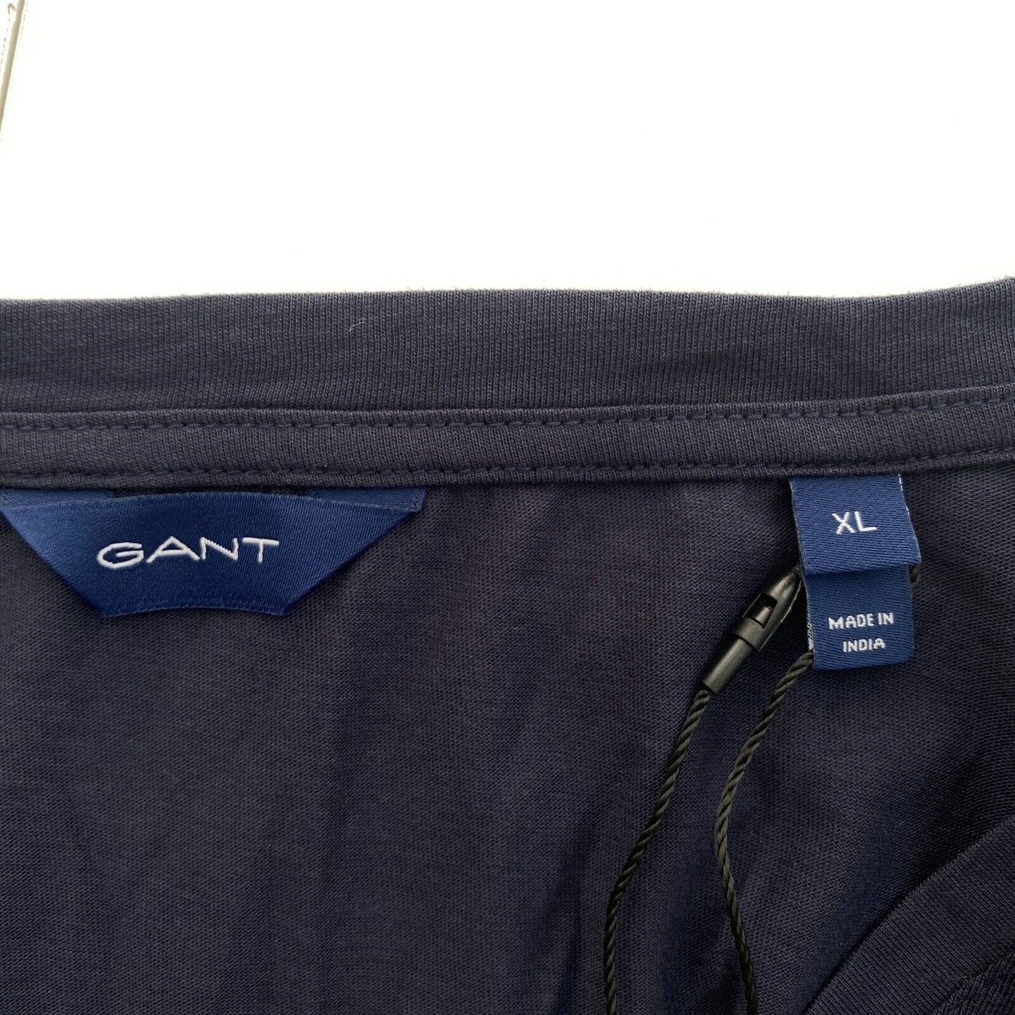 GANT Women Navy Blue Original V Neck T Shirt Size XL