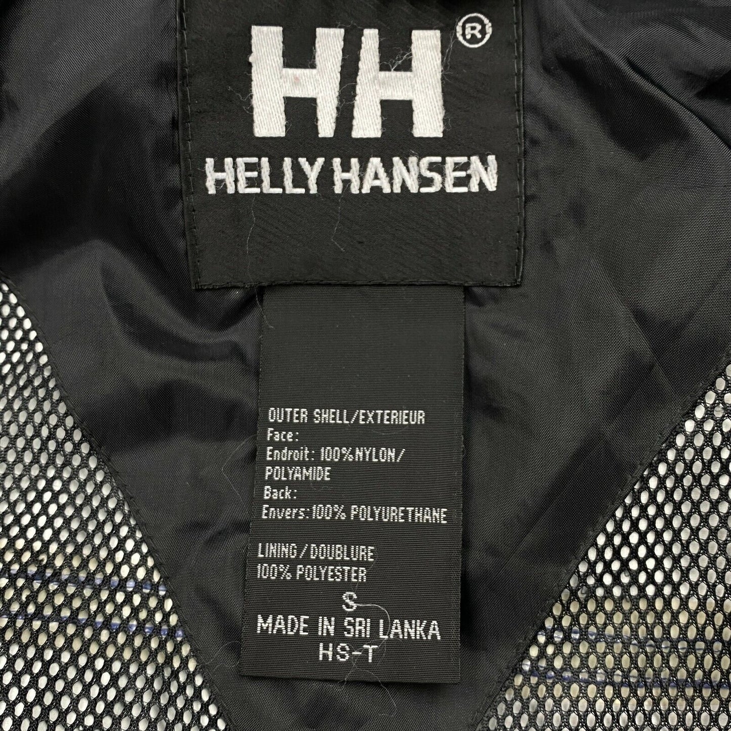 HELLY HANSEN TECH Navy Blue Waterproof Hooded Jacket Size S