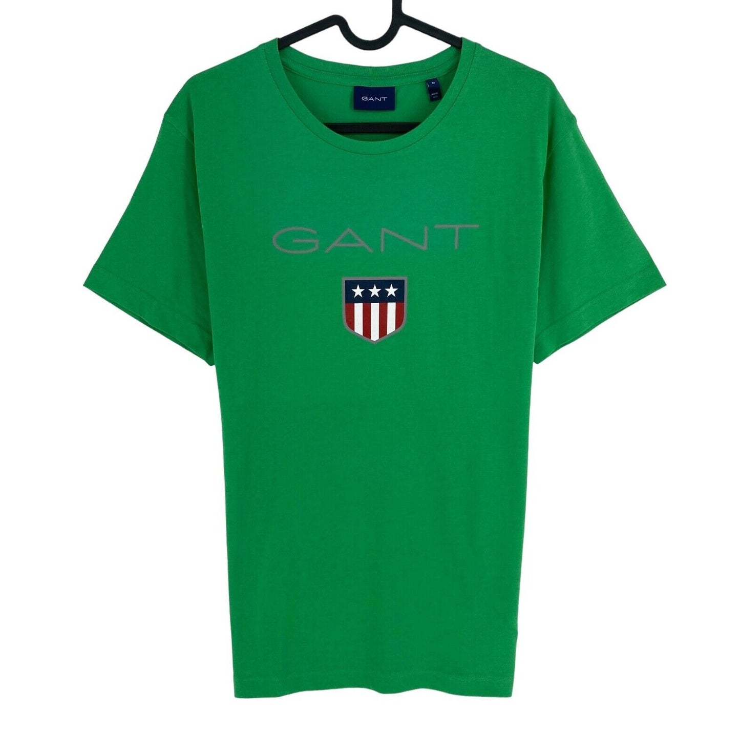 GANT Men Green Retro Shield Crew Neck Short Sleeves T Shirt Size M