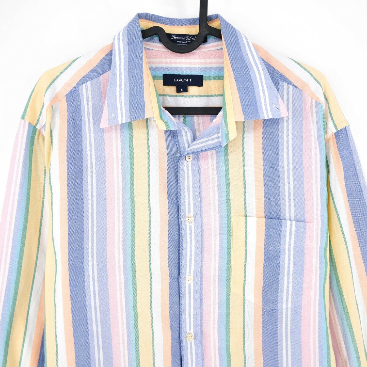 GANT Coloured Striped Regular Fit Shirt Size L