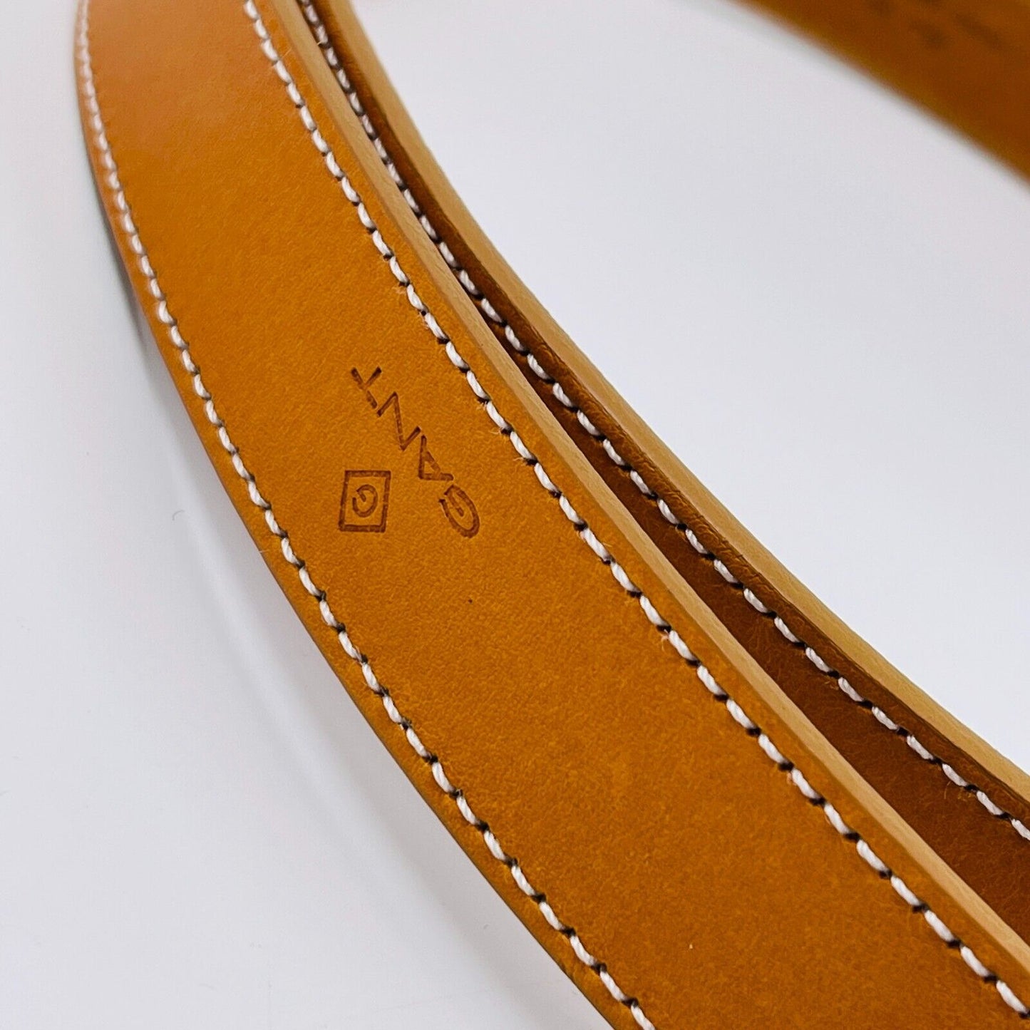 GANT Brown 100% Leather Holiday Belt Size 80 cm 32 in.