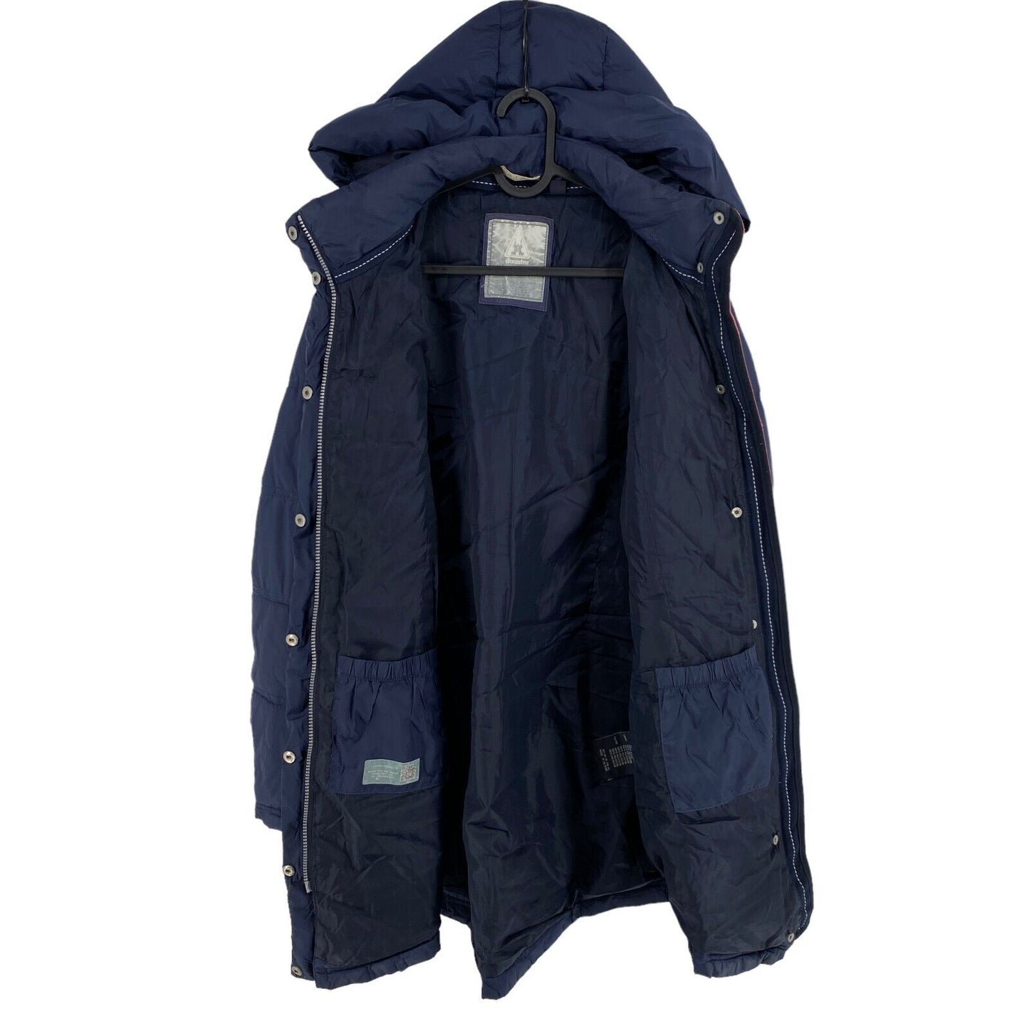 Gaastra Navy Blue Padded Hooded Parka Coat Jacket Size M