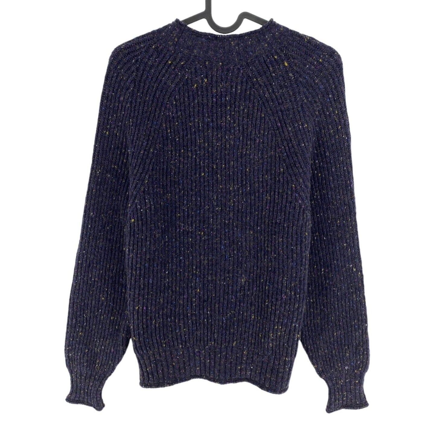 GANT Navy Blue Neps Crew Neck Sweater Jumper Size S