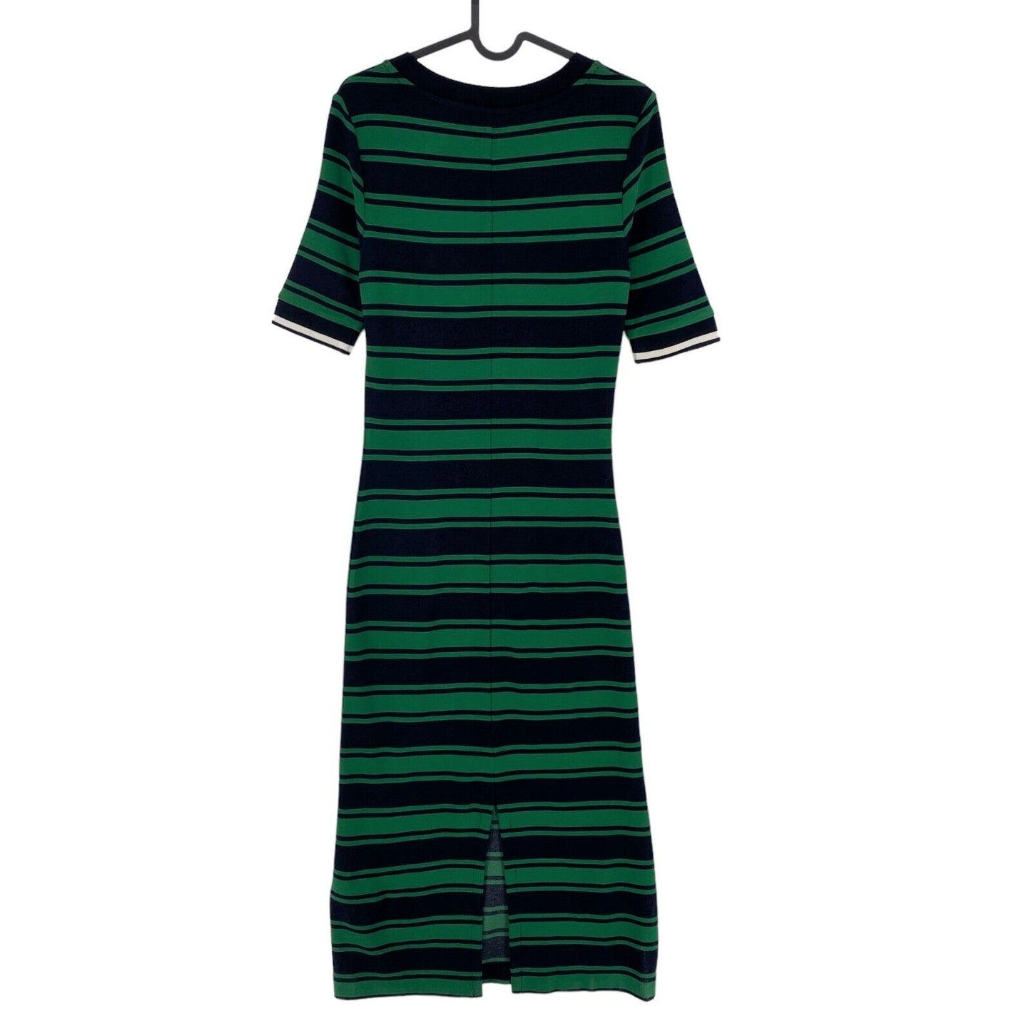 GANT Dark Green Striped Crew Neck Jersey A Line Dress Size XS