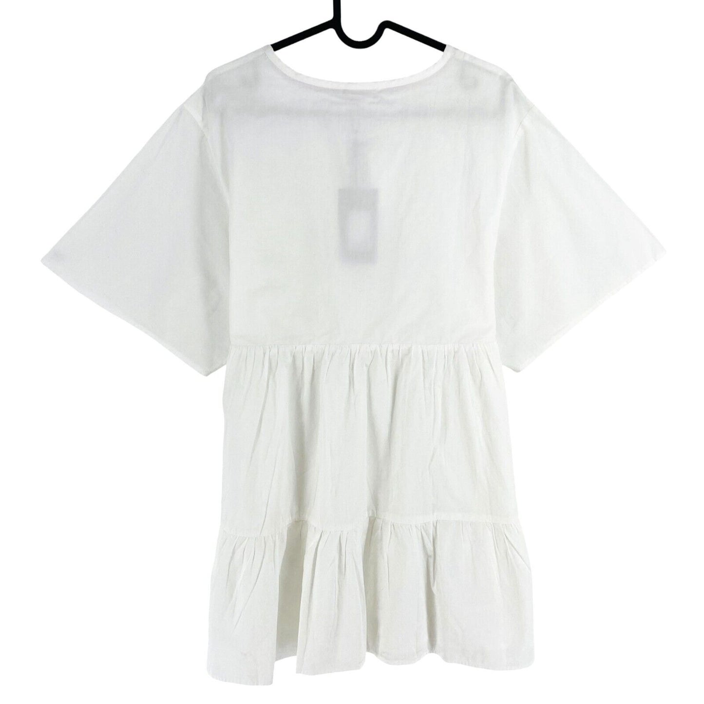 TOMMY HILFIGER Jeans Women White Tiered Kaftan Dress Size XS