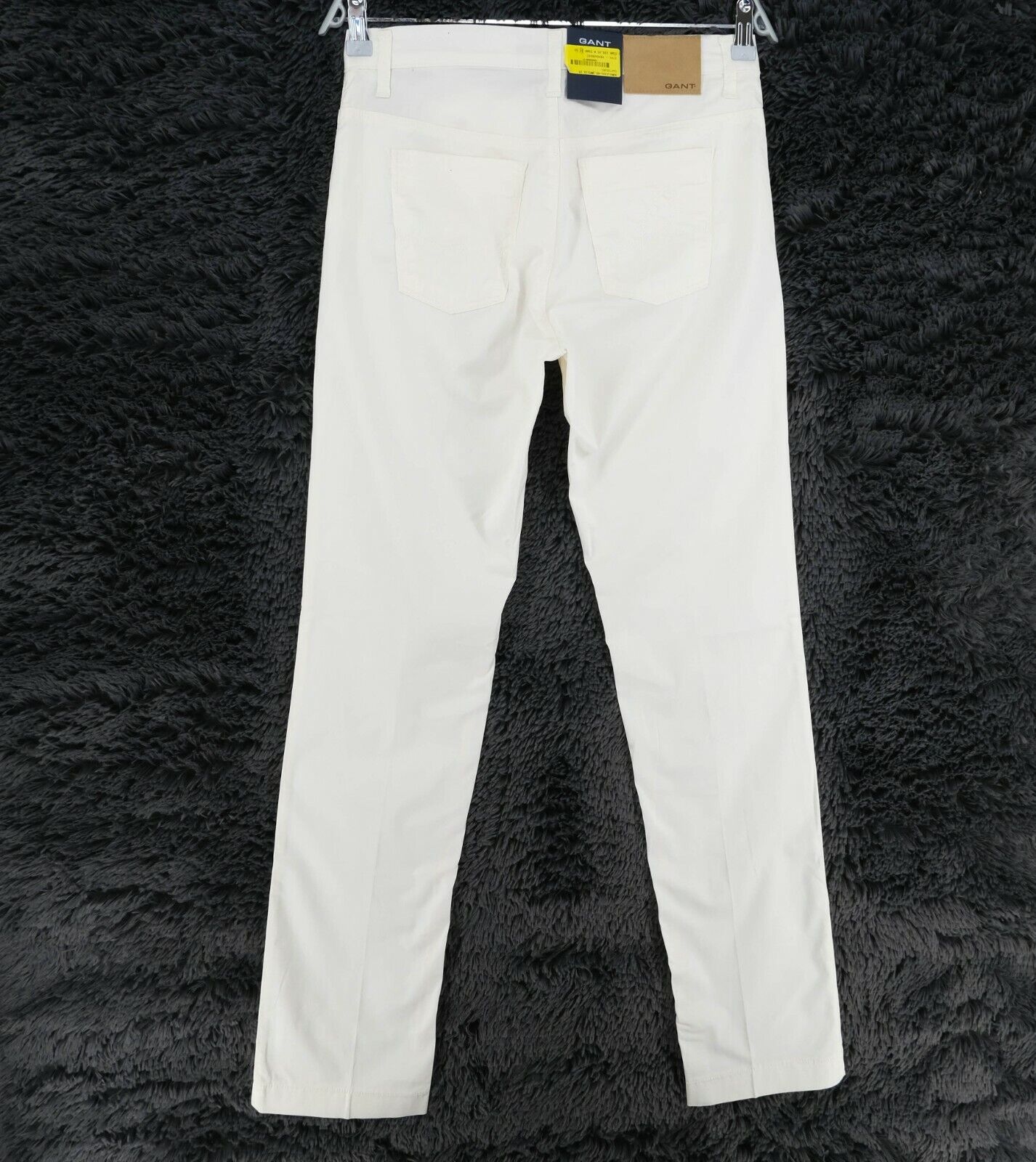 GANT White Dawn Cotton Satin Pants Trousers Size W29 L34