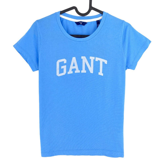 GANT Blue Cap Sleeve Crew Neck T Shirt Size XS