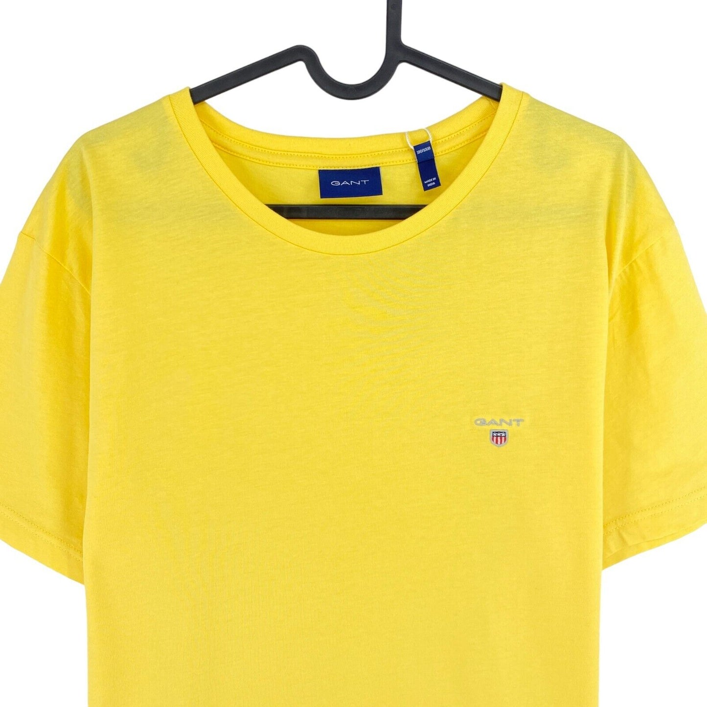 GANT T-shirt à manches courtes et col rond jaune Original taille XL