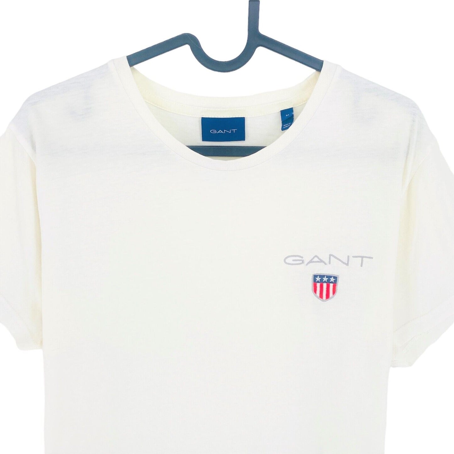 GANT White Shield Crew Neck T-Shirt Size M