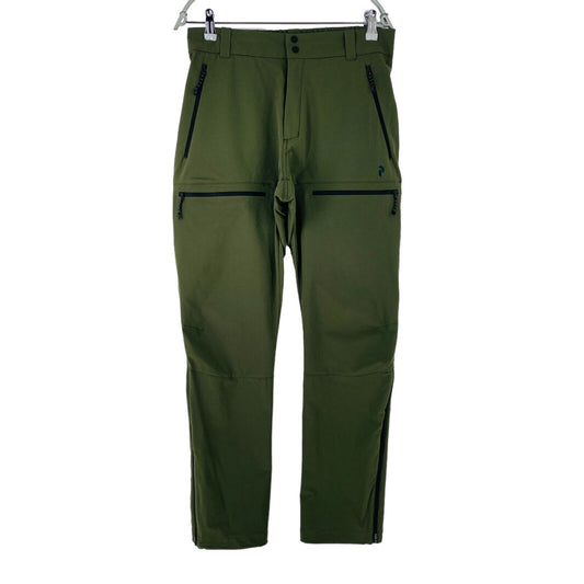 Peak Performance Men Stretch Trek Pants Dark Green Regular Fit Hiking Trousers M