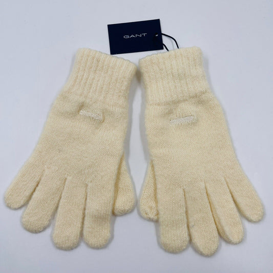 GANT Ladies Beige Acrylic Blend Warm Knit Gloves One Size