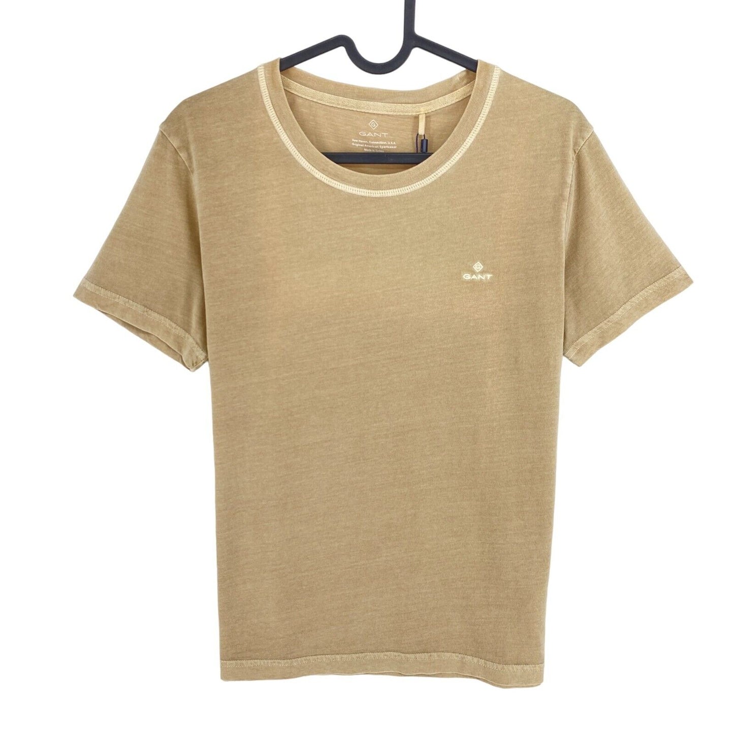 GANT Brown Sun Faded Crew Neck T Shirt Size S