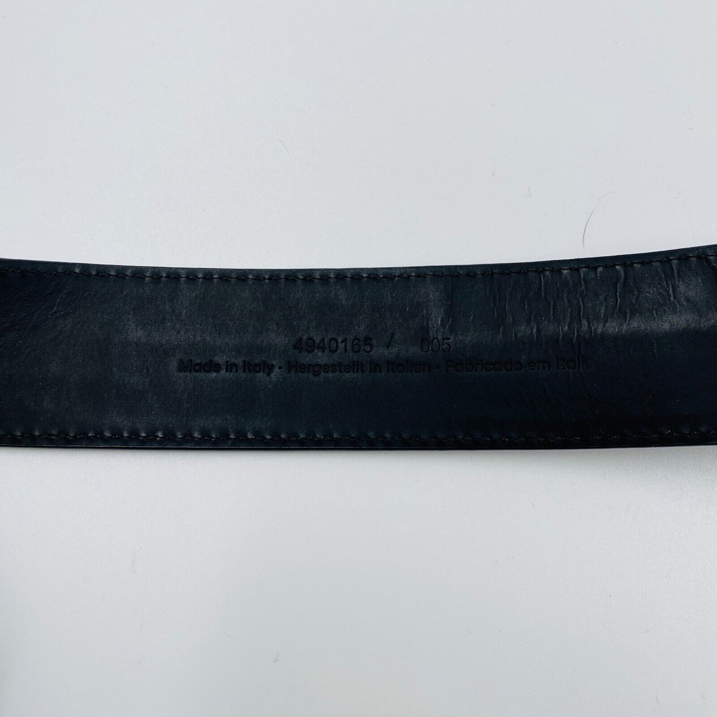 GANT Ceinture pour femme 100 % cuir gaufré noir Taille 85 cm 34 po.