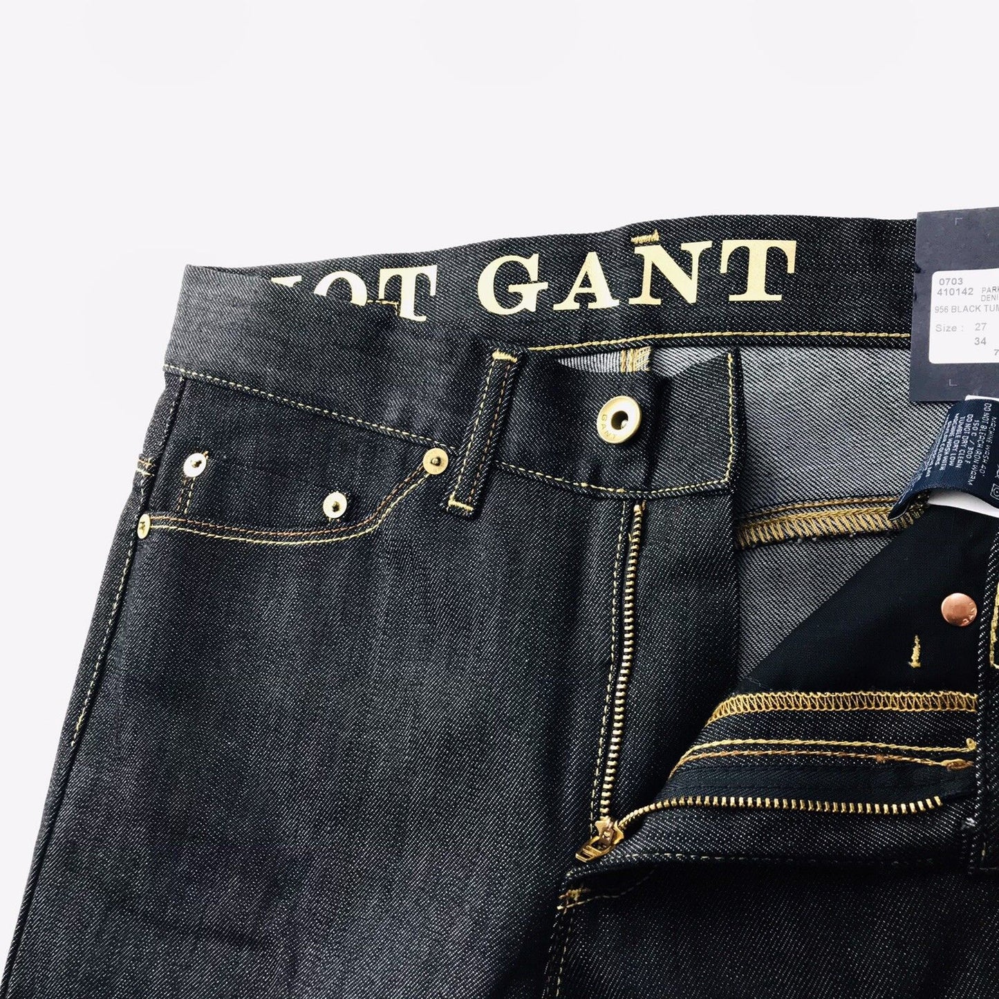 Prix ​​conseillé 149 € GANT Femme Jean stretch gris foncé coupe droite régulière W27 L34