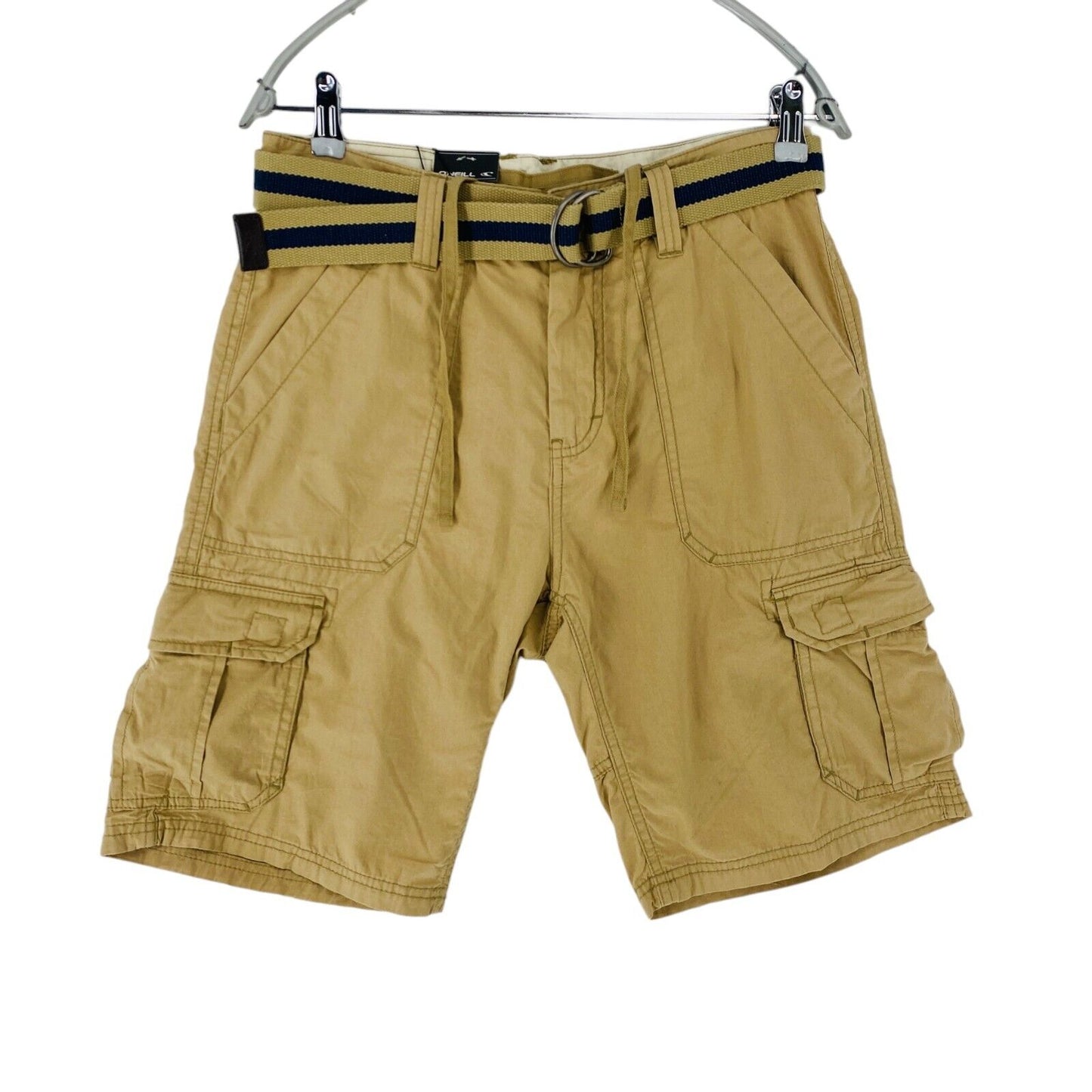 O'Neill Mens Light Brown Comfort Fit Cargo Shorts Size W29