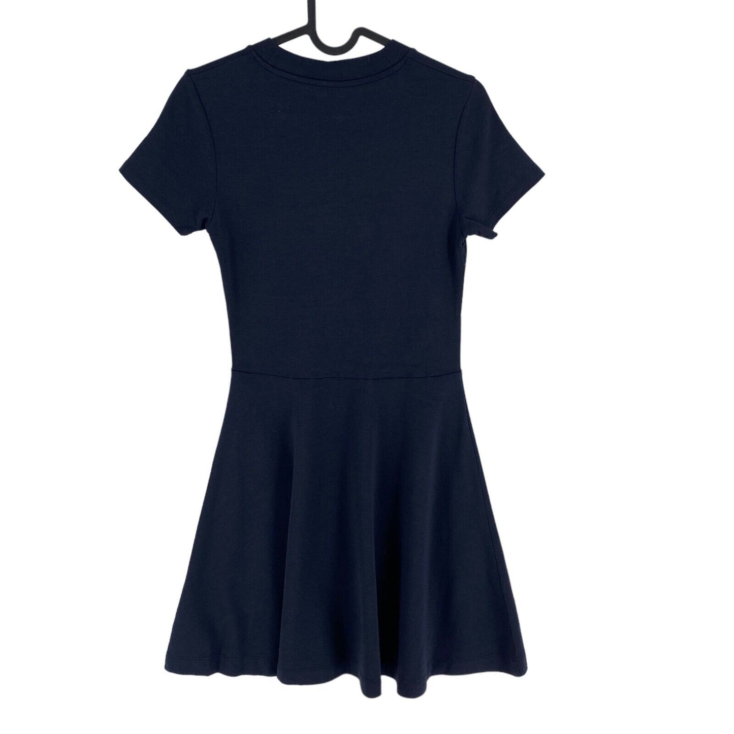 GANT Girls Navy Blue Short Sleeves Crew Neck Flared Dress Size 15 Years 170 cm