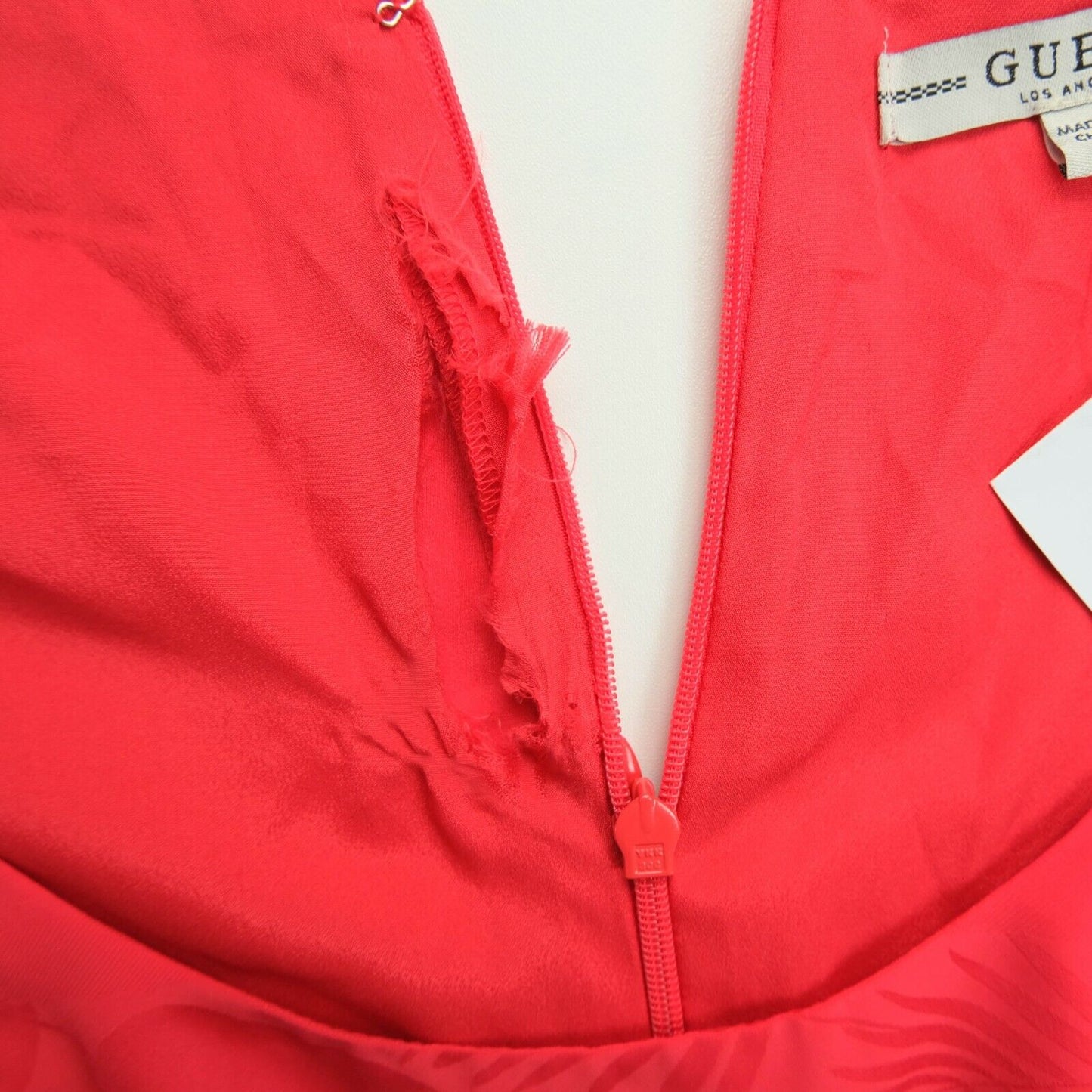 GUESS Red Scoop Neck Pleated Sleeveless Dress Size XS