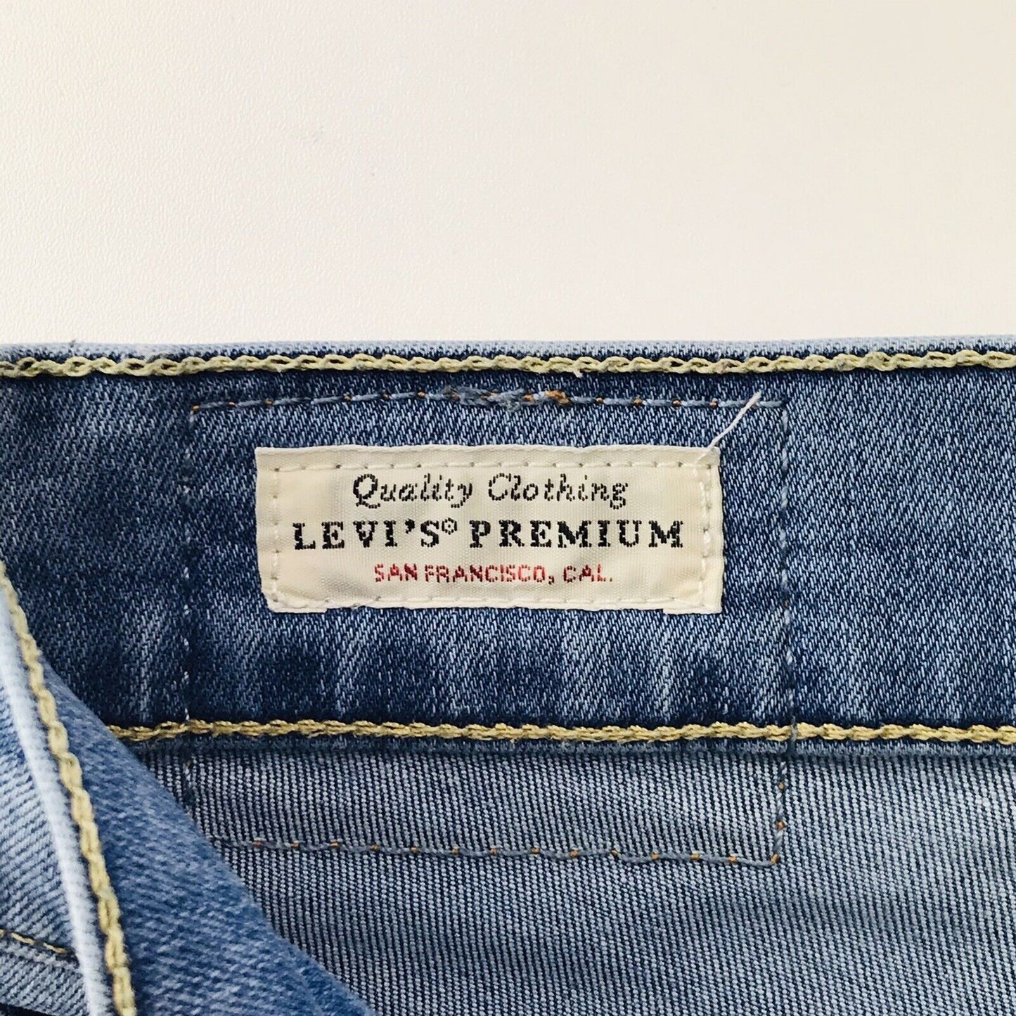 Levi's Premium Women Blue Stretch Mile High Super Skinny Fit Jeans W27 L34