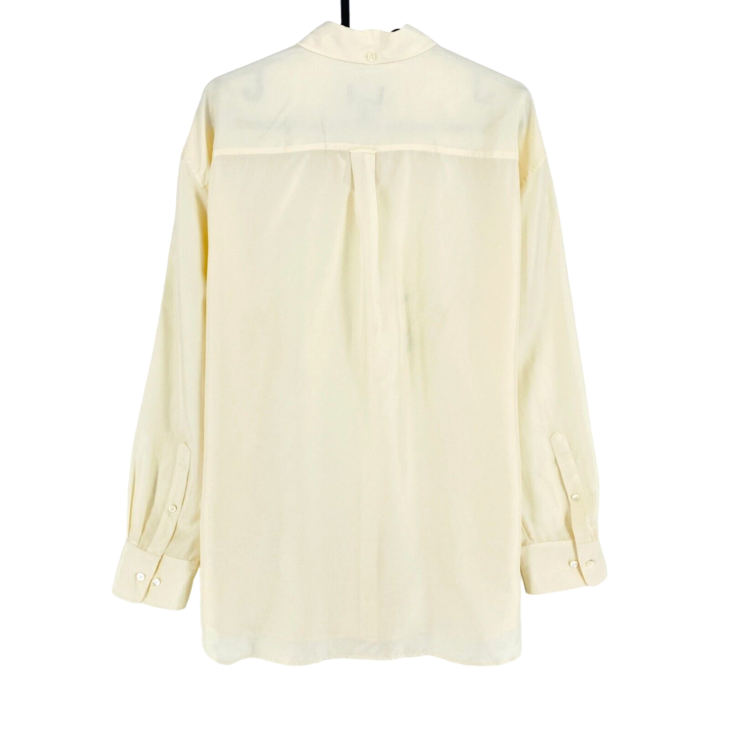 GANT Beige Relaxed LS Chemise en soie Taille EU 34 UK 4 US 2