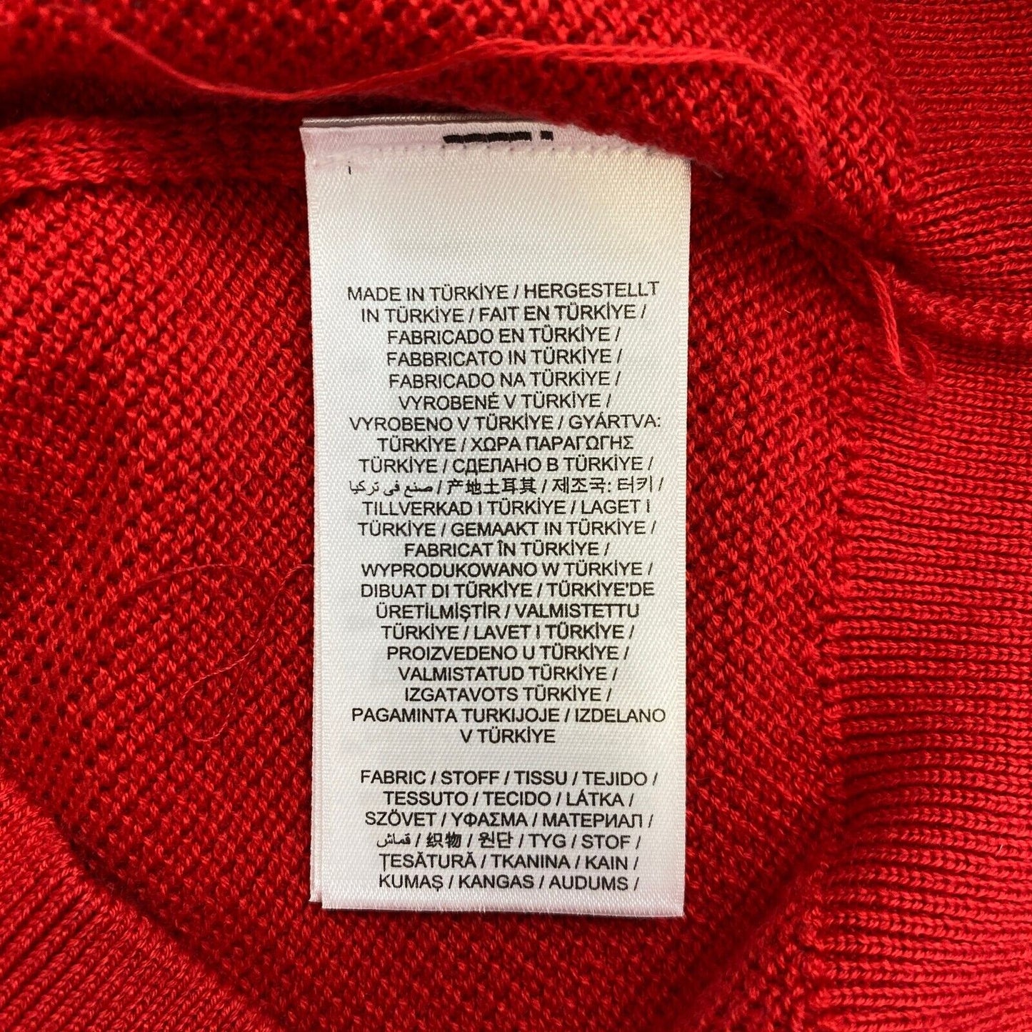 GANT Red Pique Crew Neck Sweater Pullover Size 2XL XXL